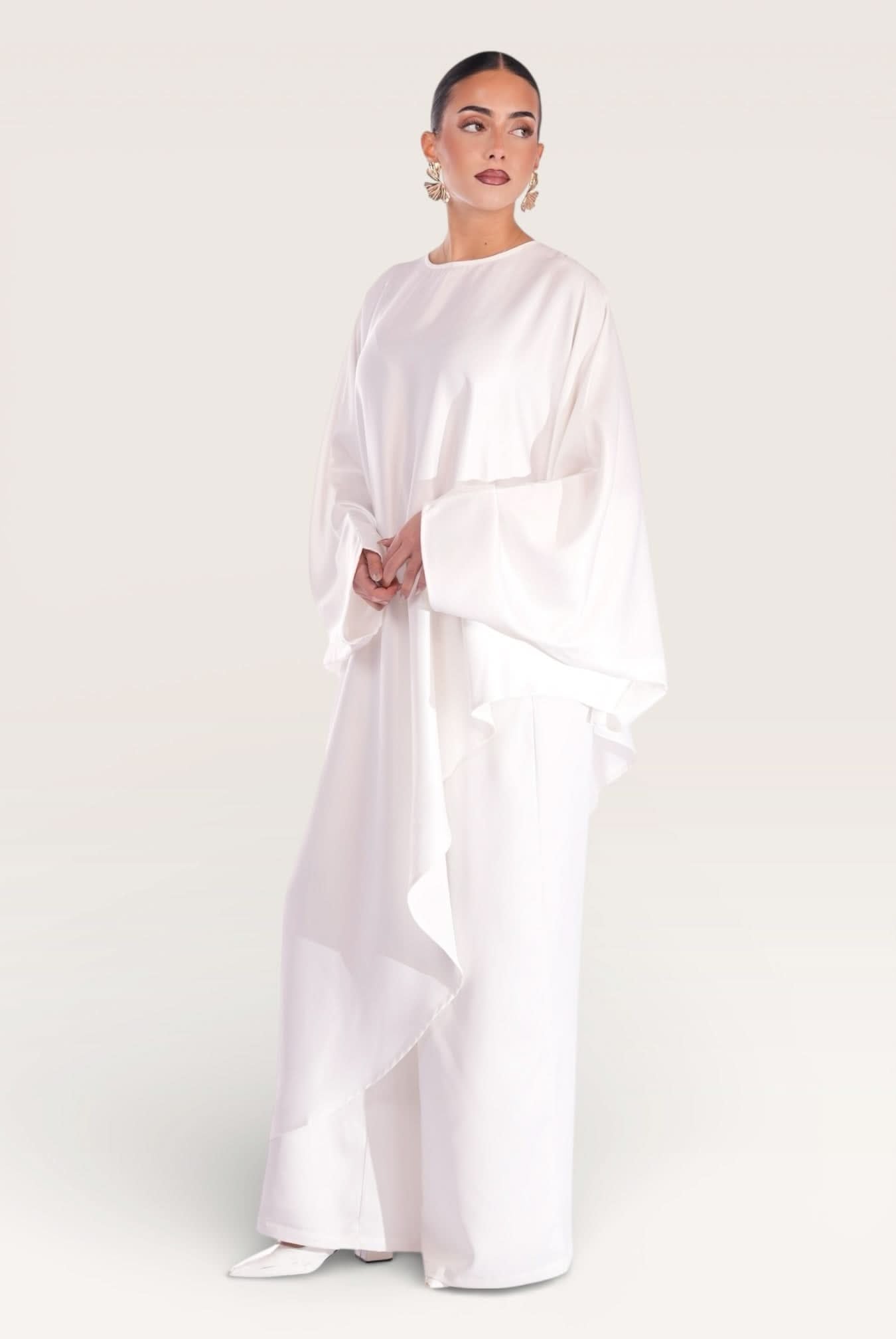 silk muse long version - white - Losyana.Shop