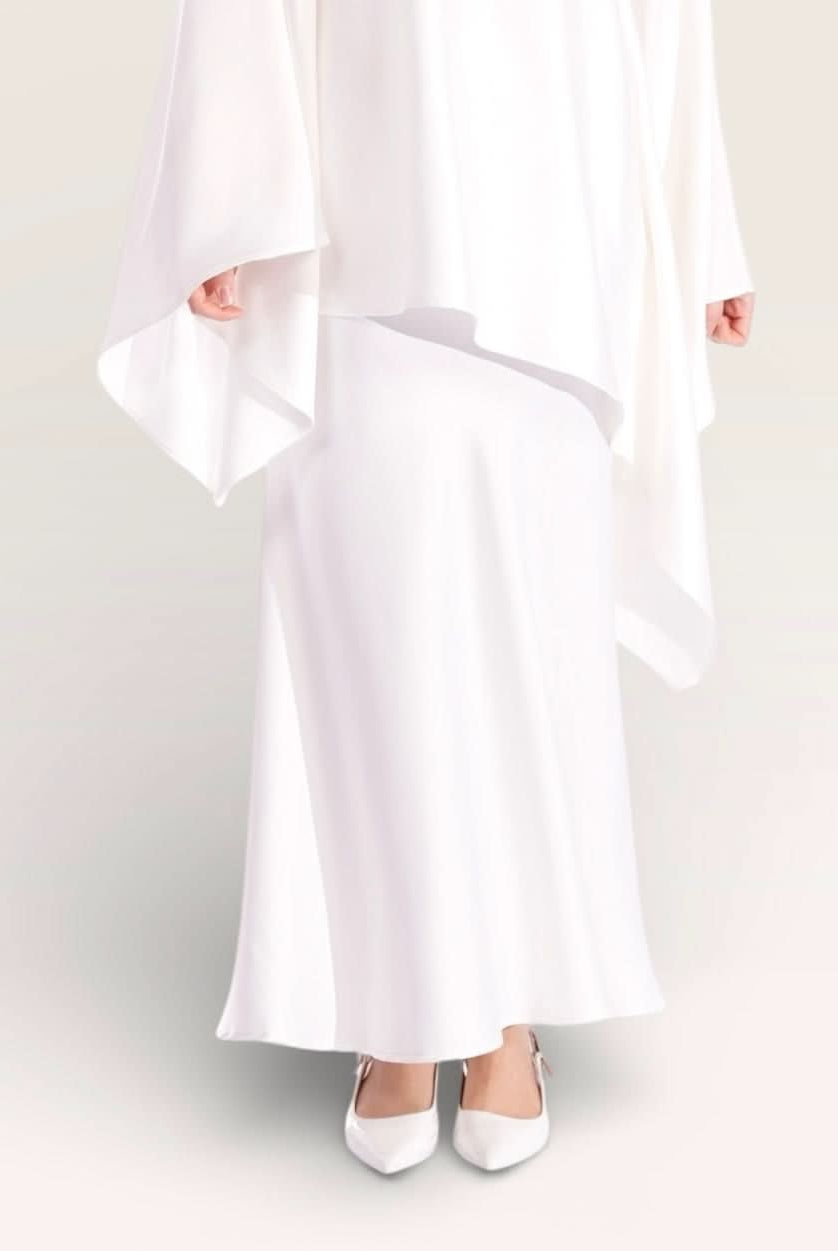 silk muse skirt - white - Losyana.Shop