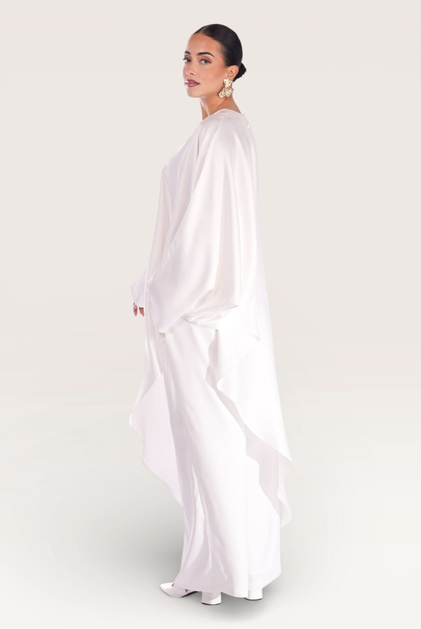 silk muse long version - white - Losyana.Shop