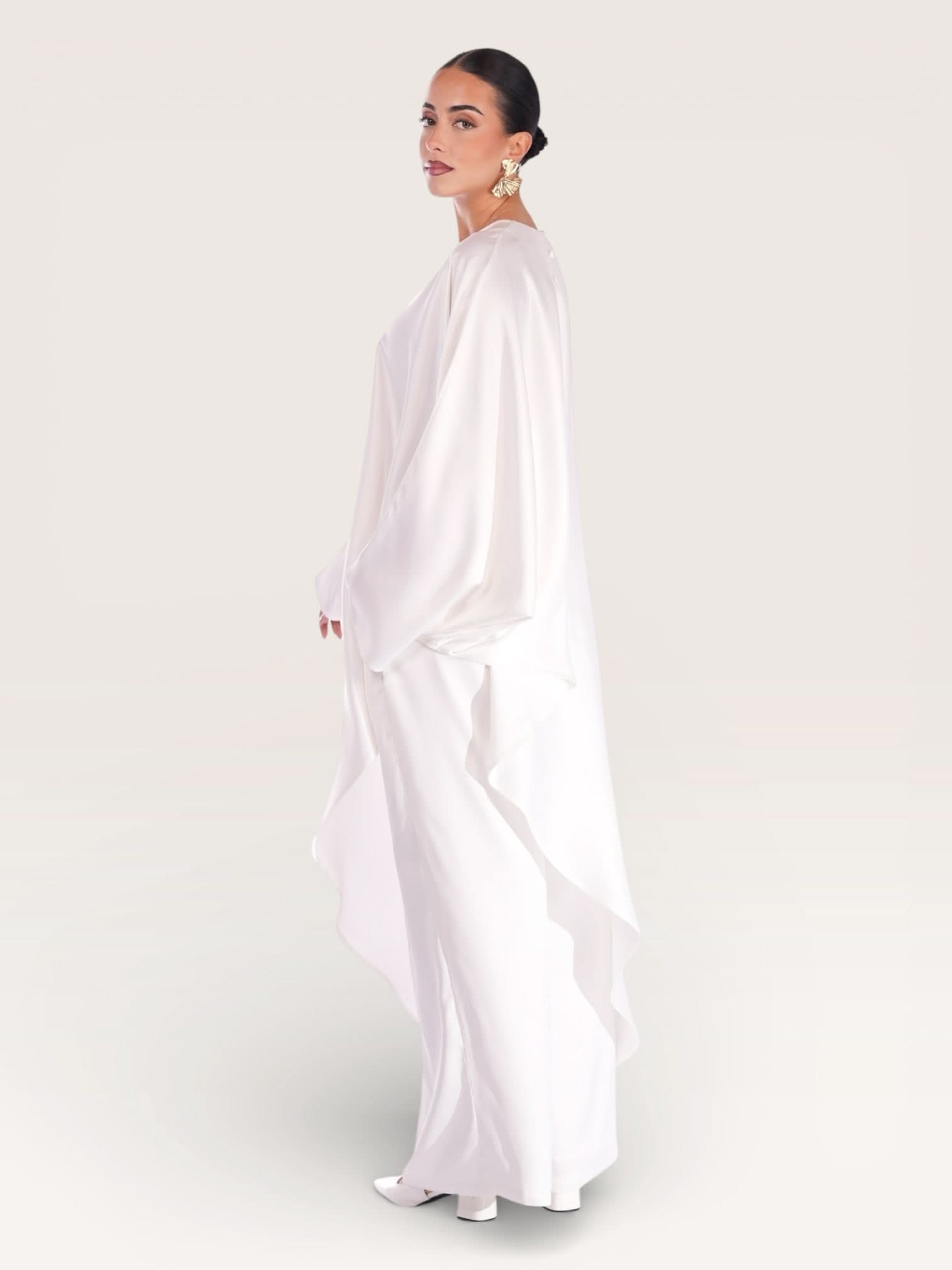 silk muse long version - white - Losyana.Shop