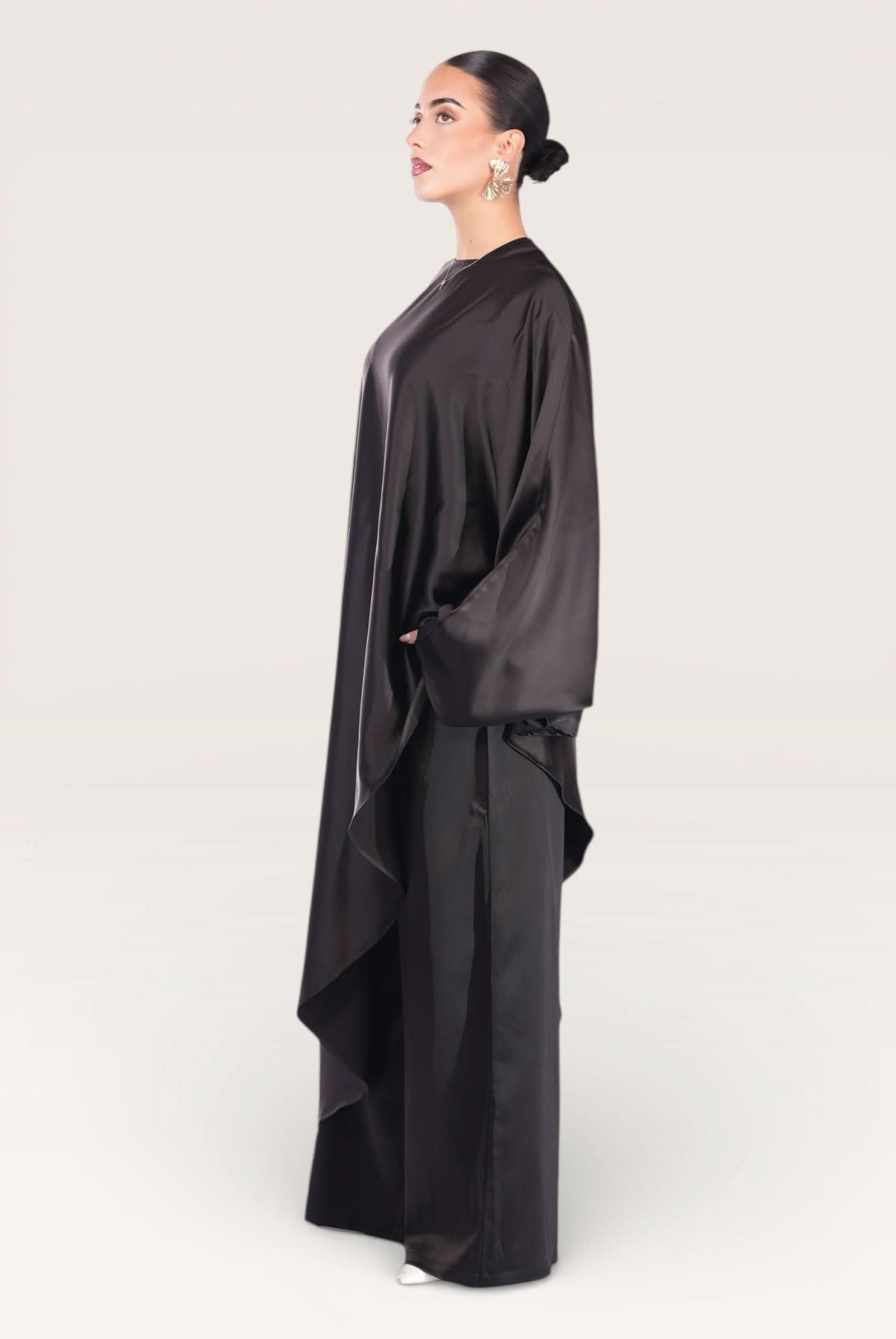 silk muse long version - black - Losyana.Shop