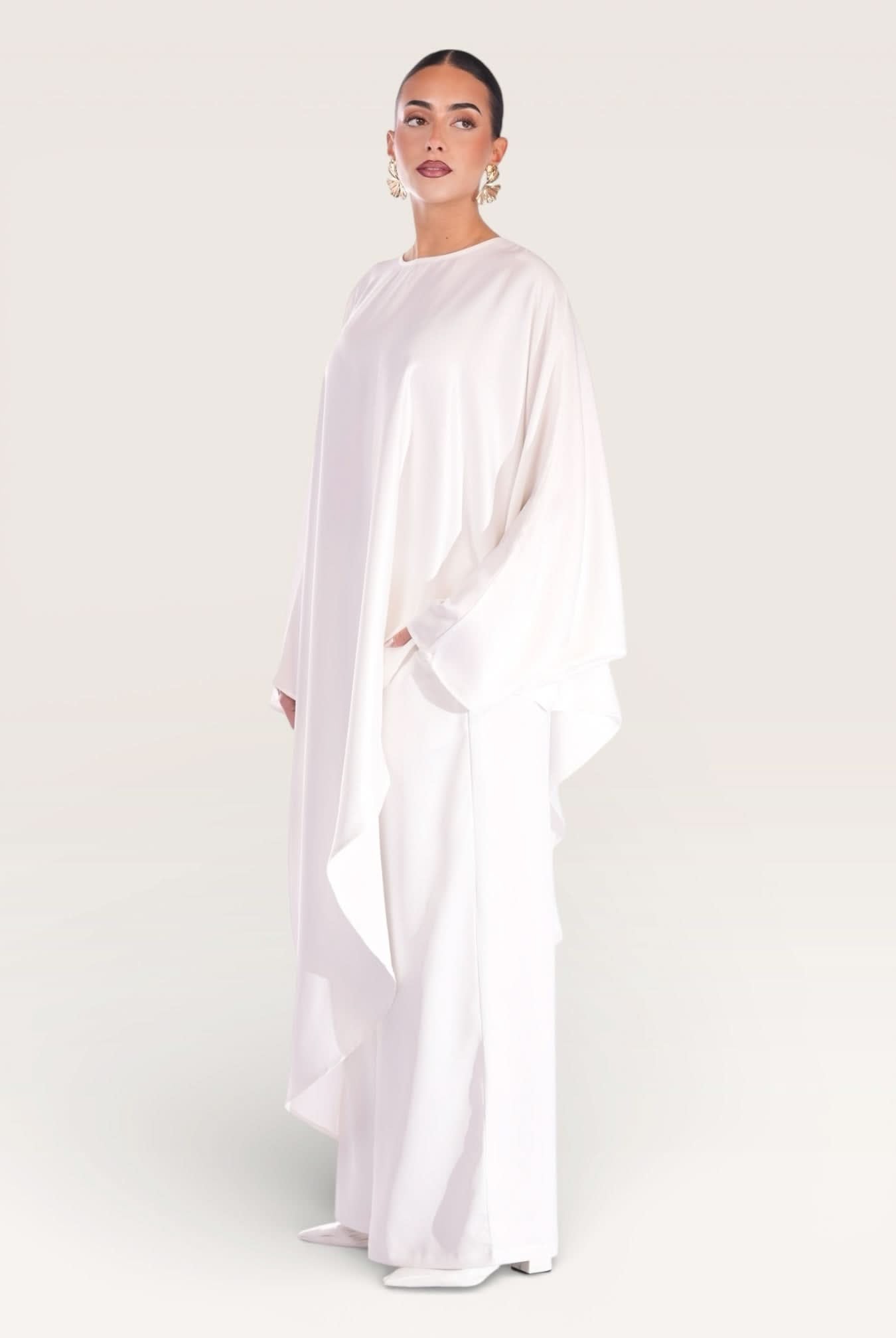 silk muse long version - white - Losyana.Shop