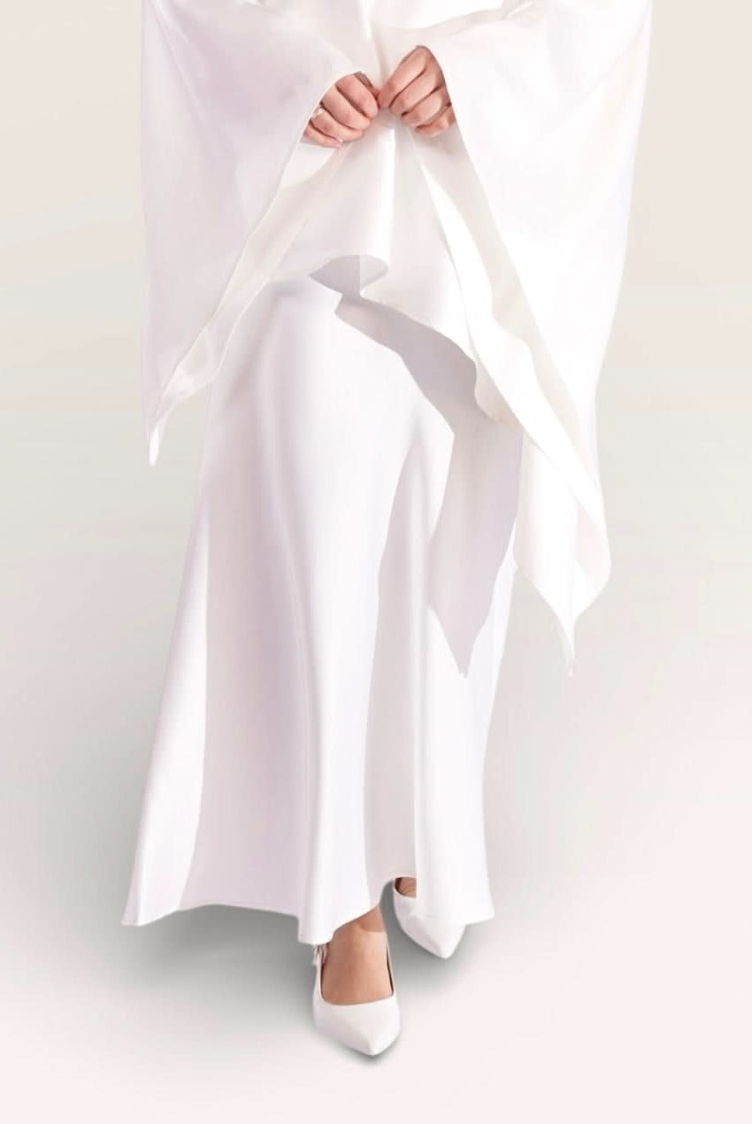 silk muse skirt - white - Losyana.Shop
