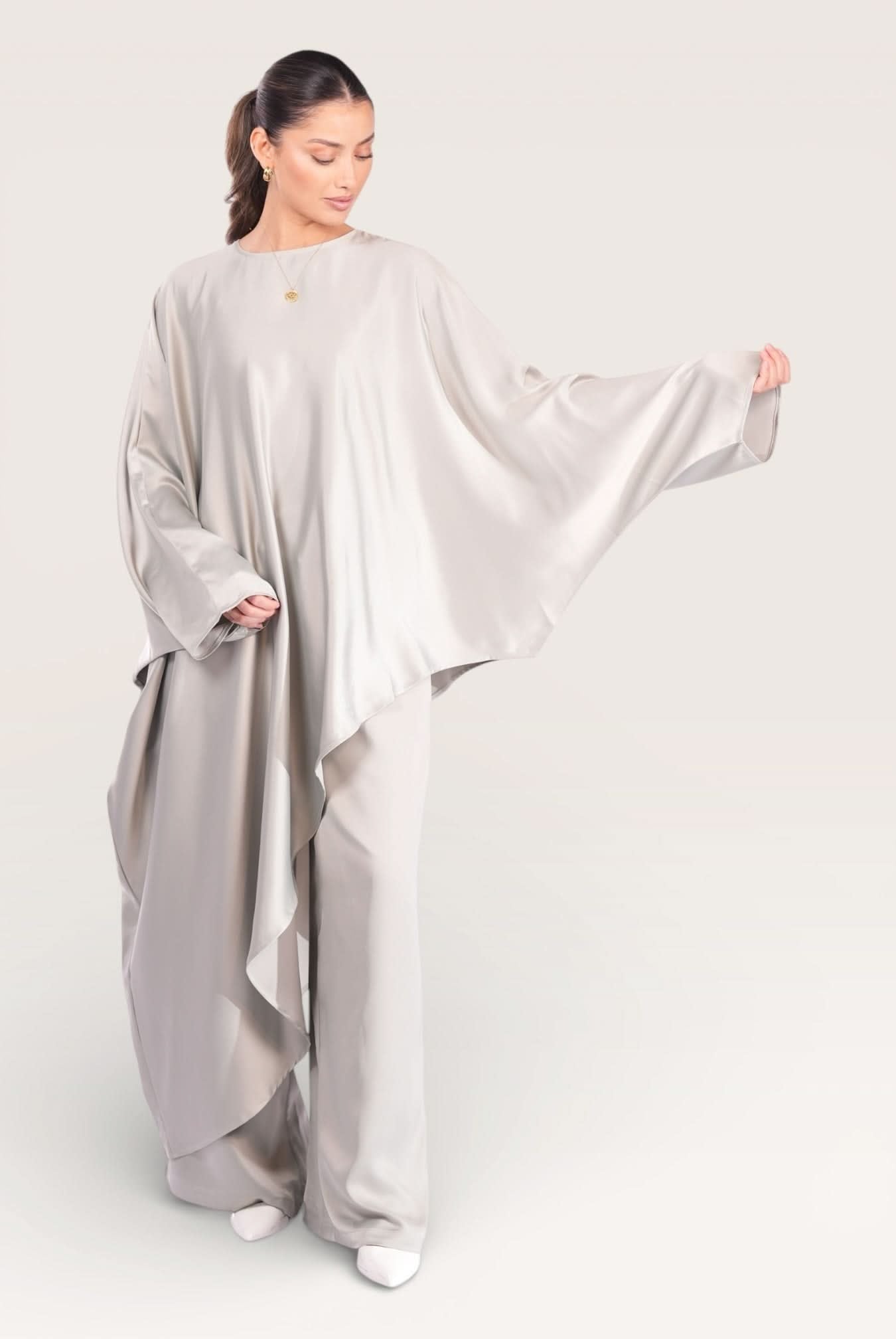 silk muse long version - pistachio - Losyana.Shop