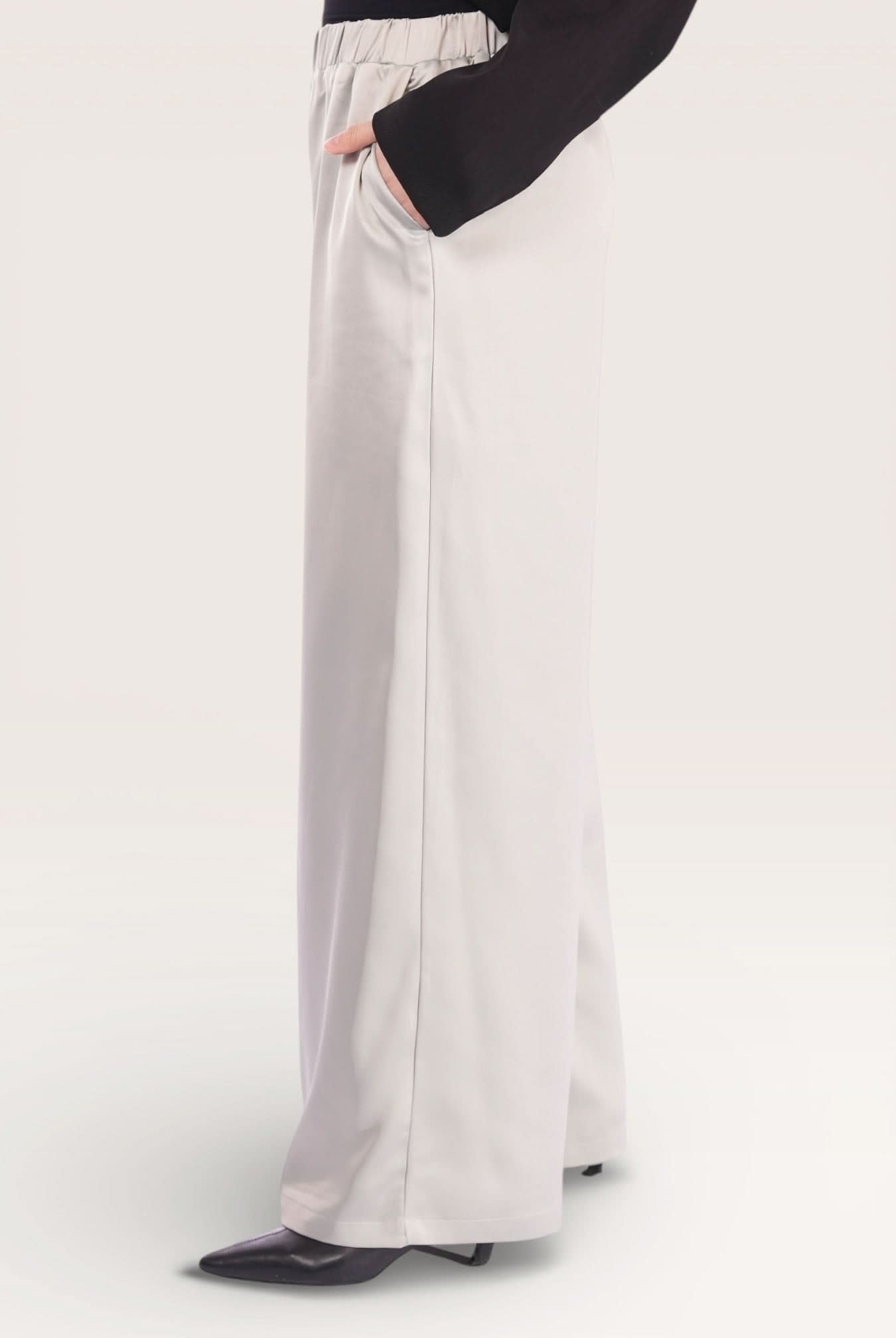 silk muse pants - pistachio - Losyana.Shop