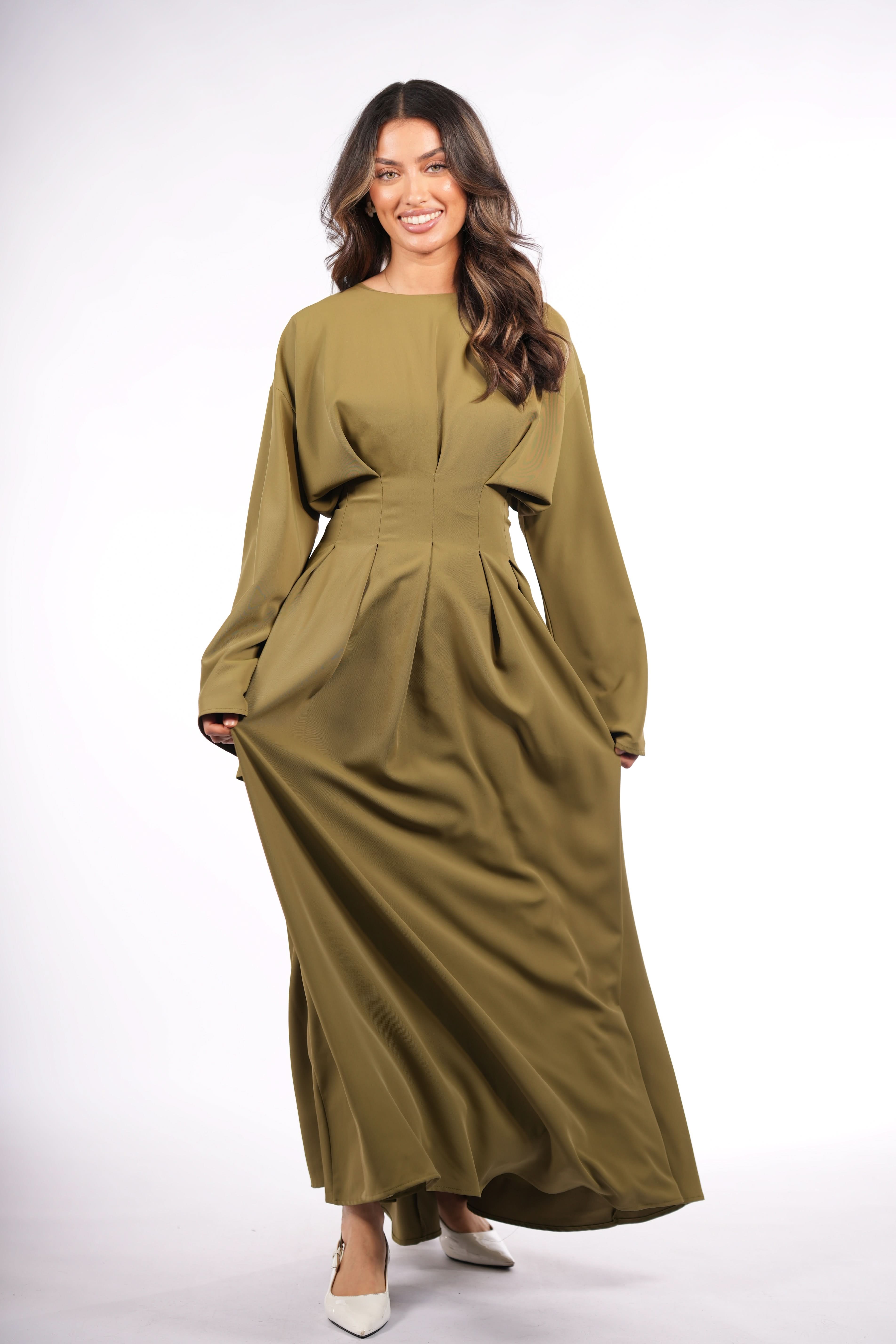 the corset dress - olive - Losyana.Shop