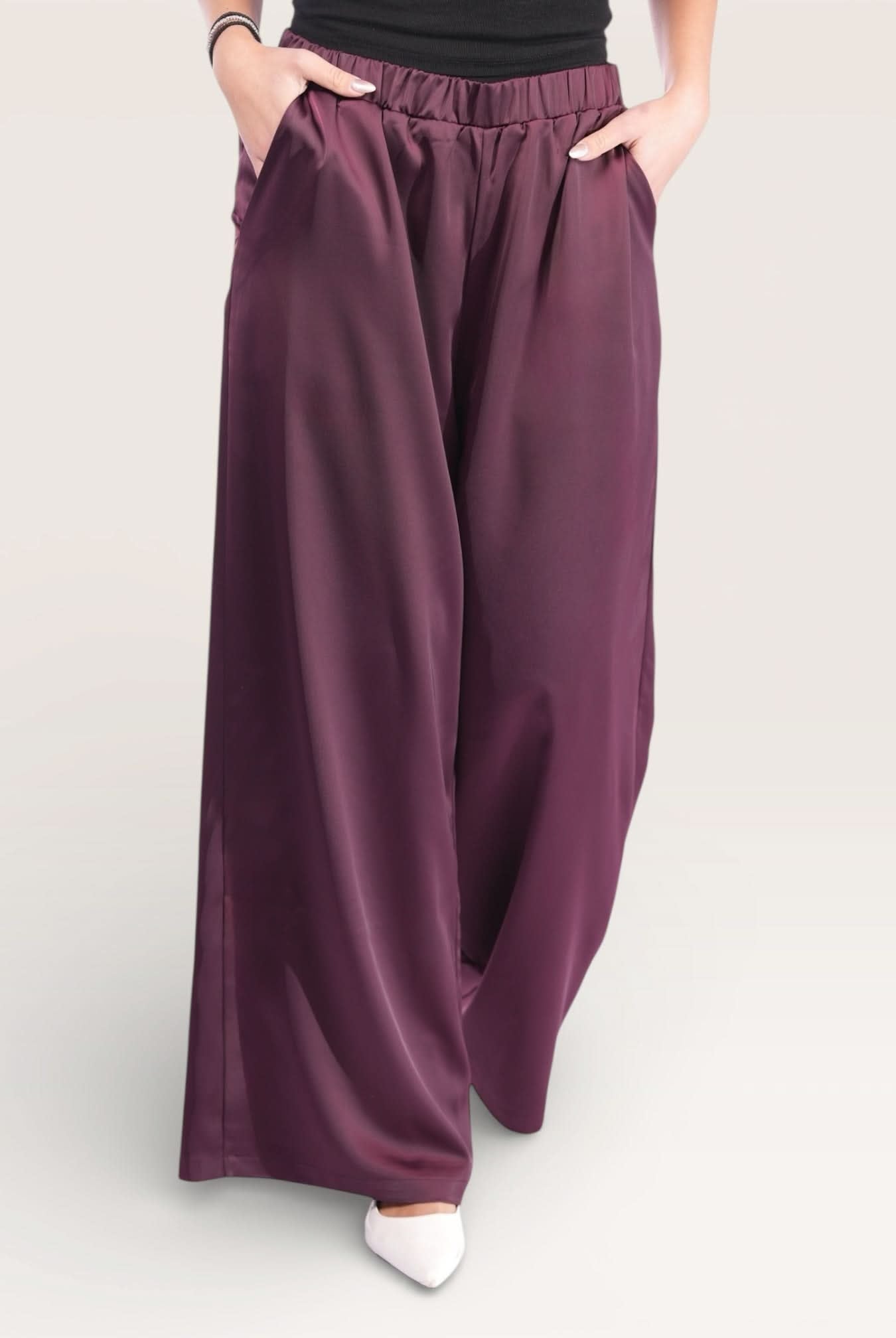 silk muse pants - purpur - Losyana.Shop