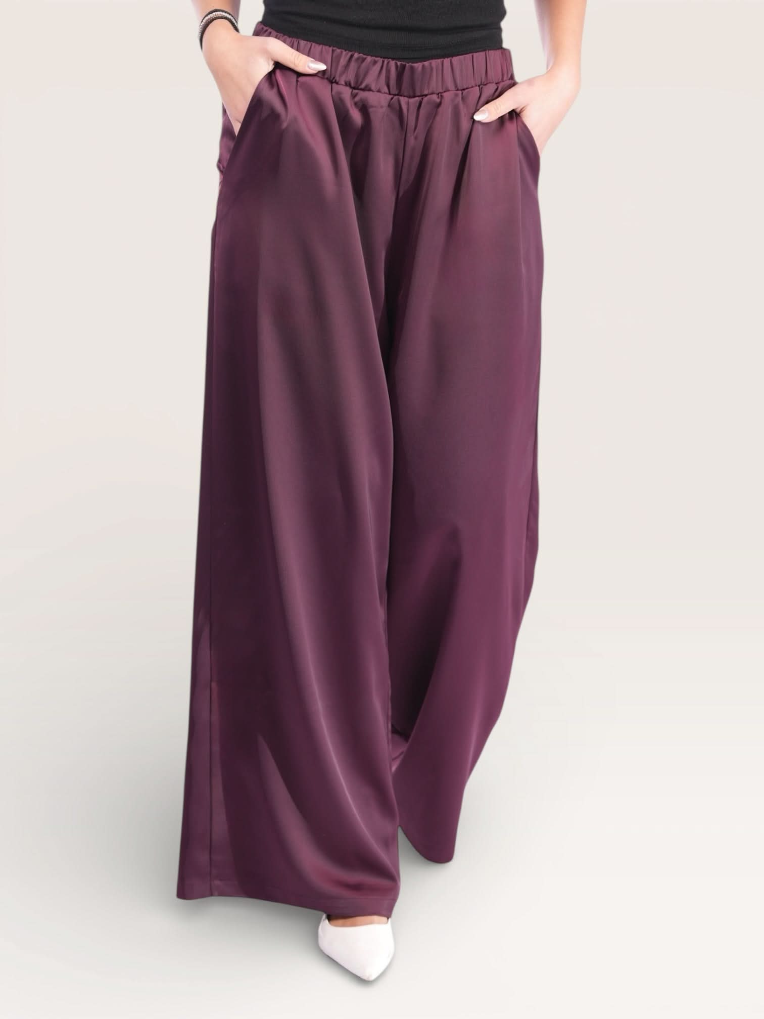 silk muse pants - purpur - Losyana.Shop