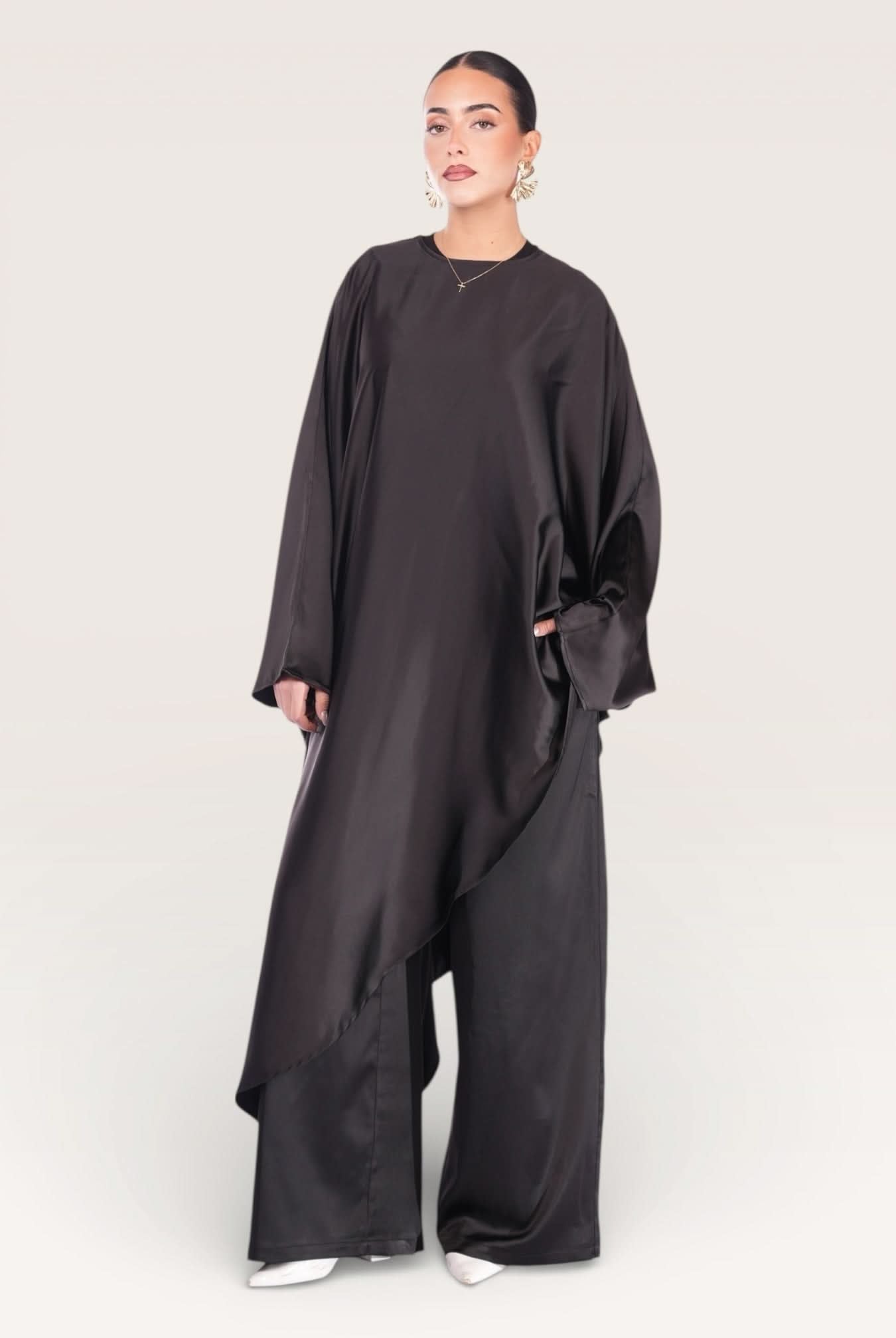 silk muse long version - black - Losyana.Shop