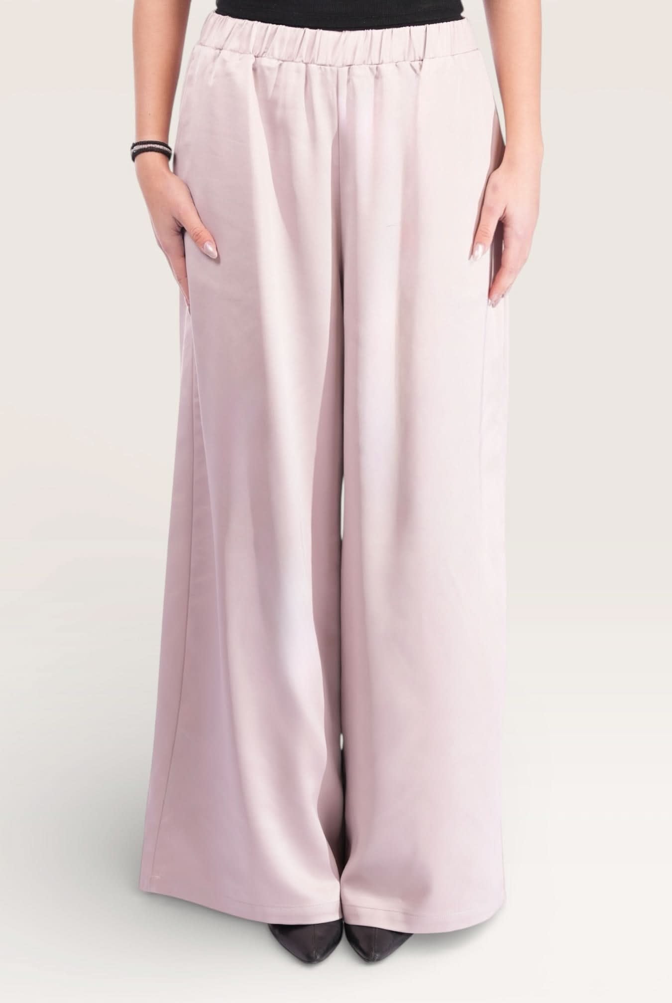 silk muse pants - almond - Losyana.Shop