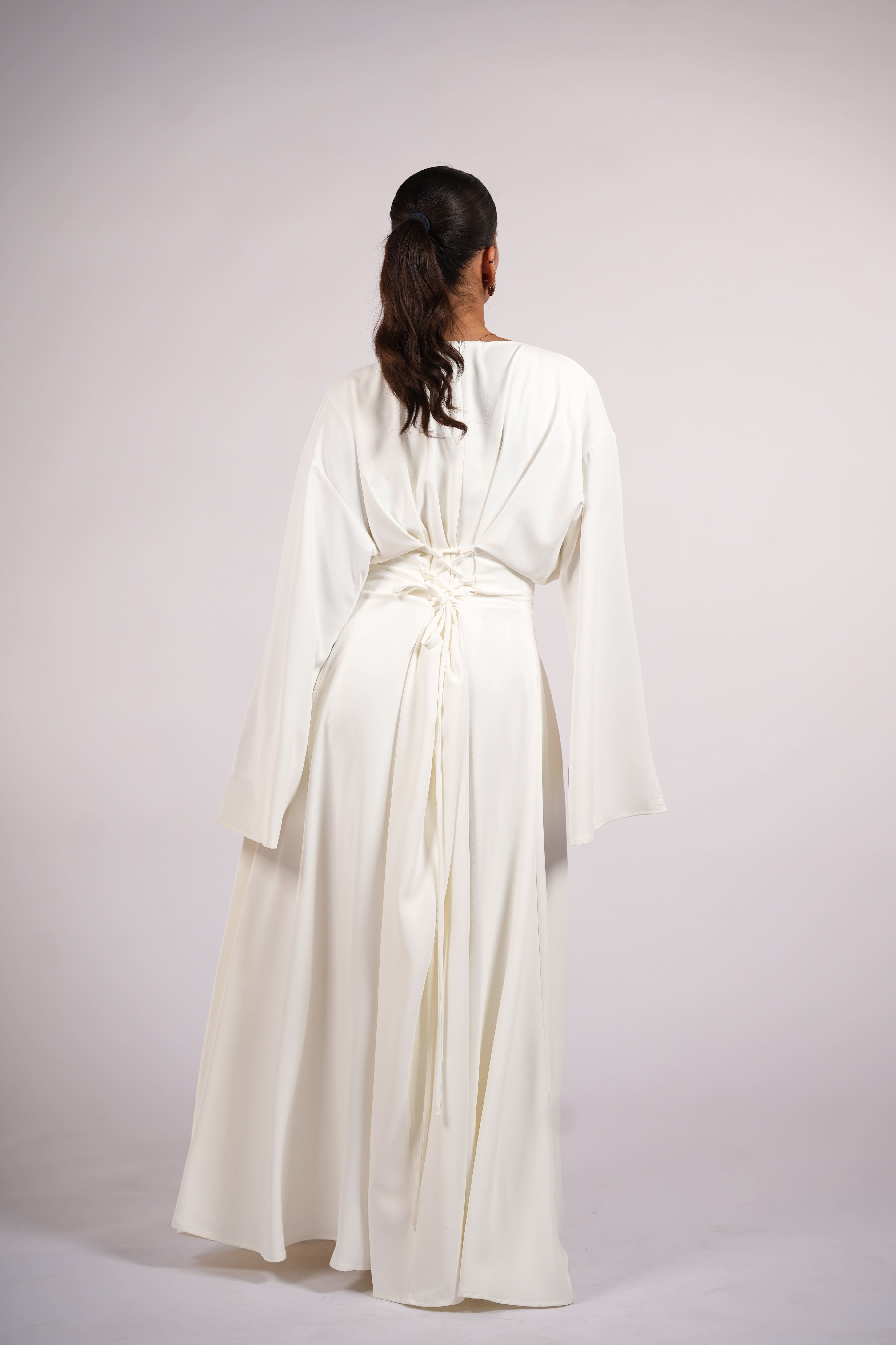 the corset dress - white - Losyana.Shop