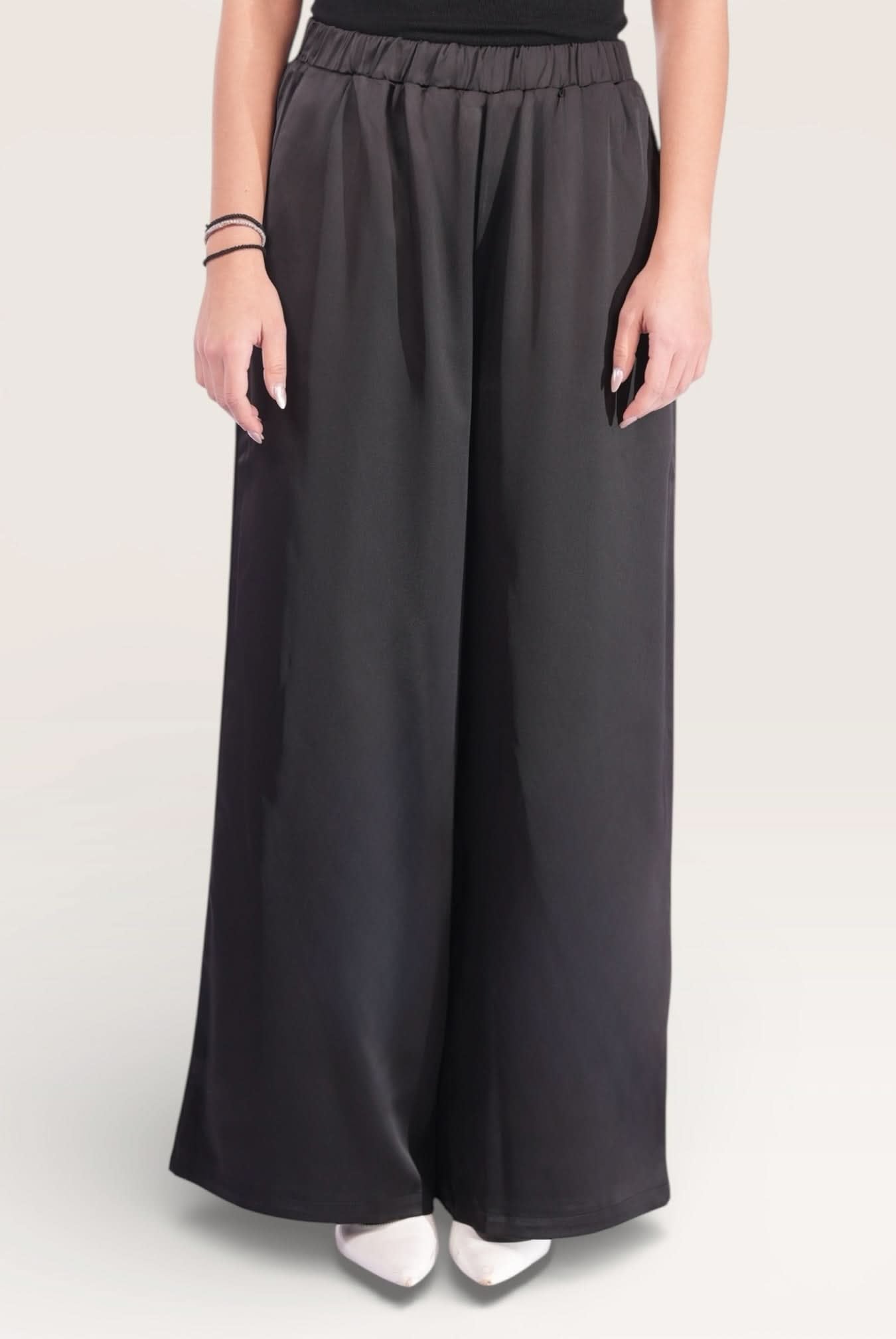 silk muse pants - black - Losyana.Shop