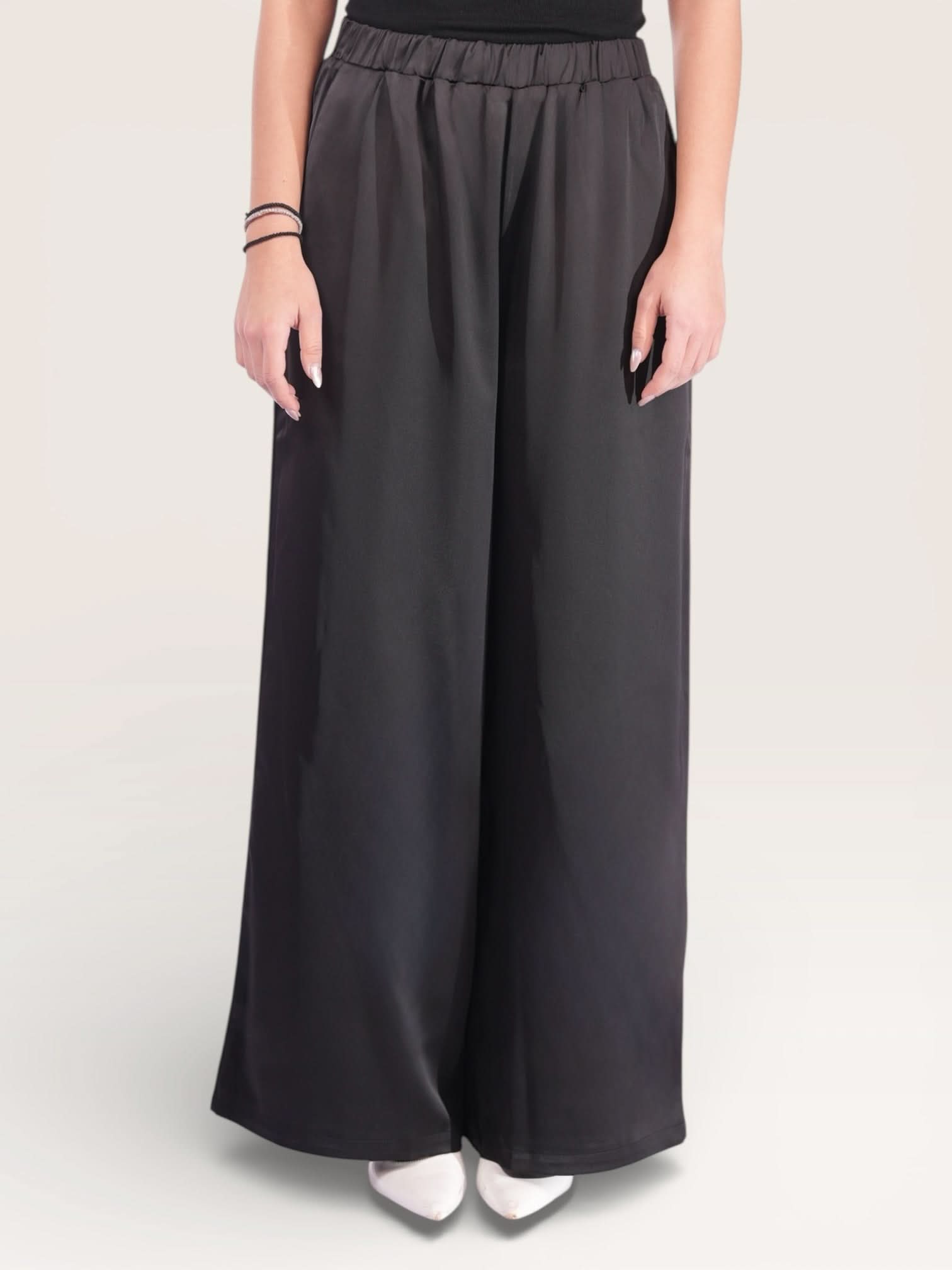 silk muse pants - black - Losyana.Shop