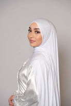 Premium Bamboo Jersey - white - Losyana.Shop