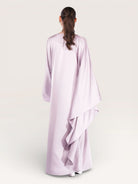 royal satin abaya - lavender - Losyana.Shop