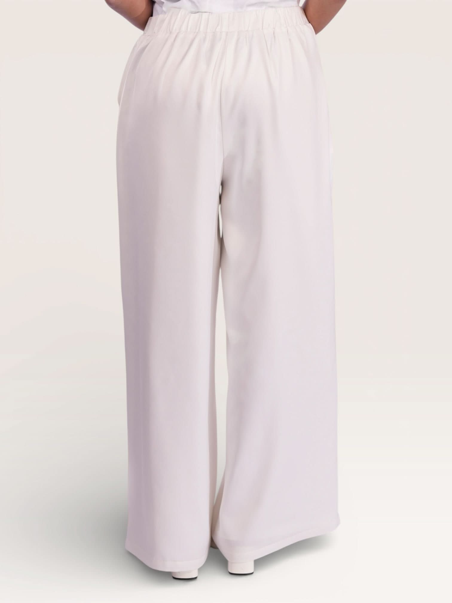 silk muse pants - white - Losyana.Shop