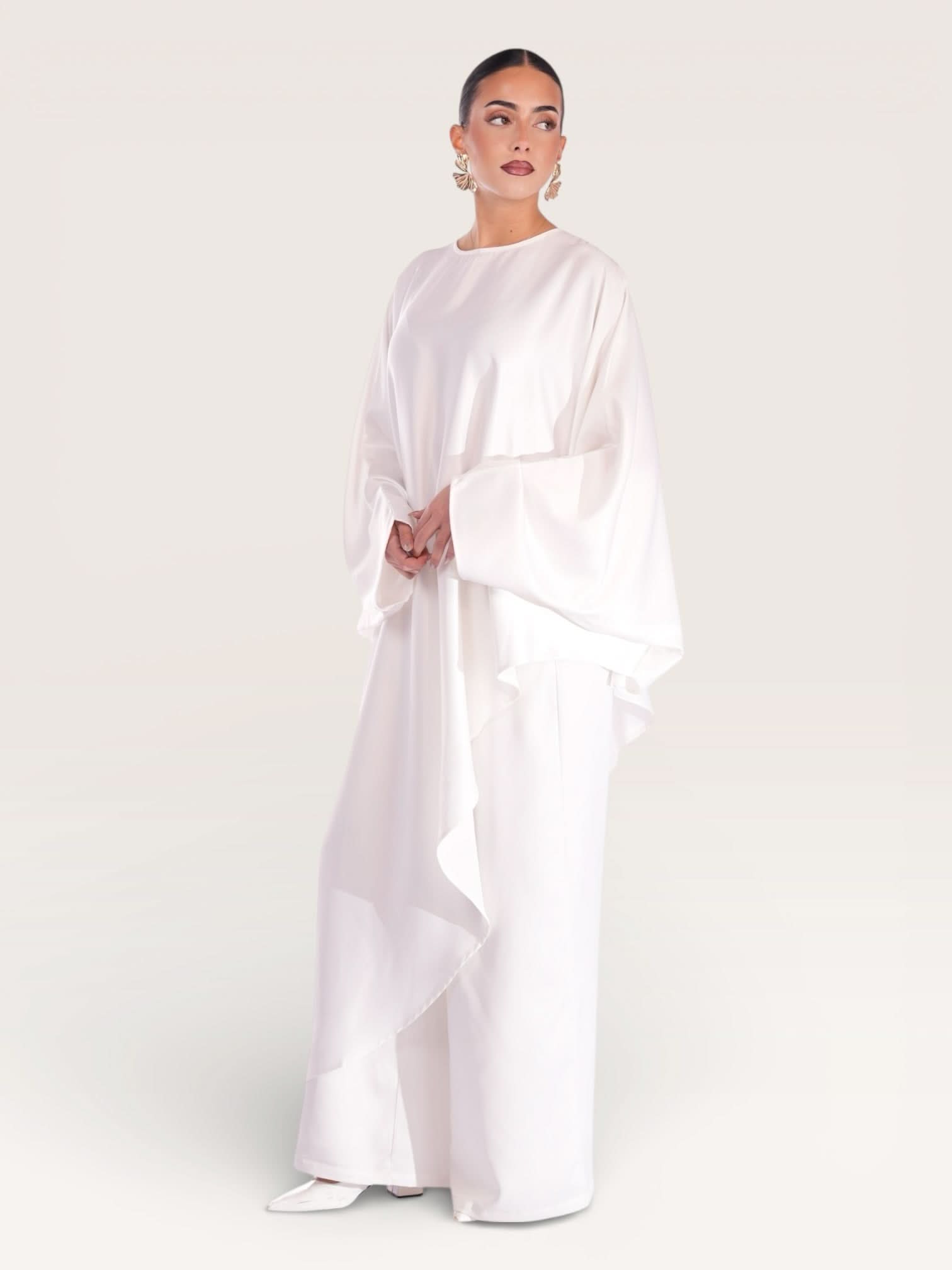 silk muse long version - white - Losyana.Shop