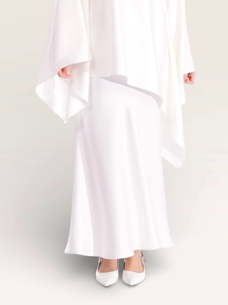 silk muse skirt - white - Losyana.Shop