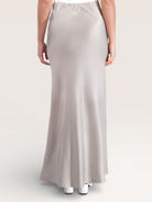 silk muse skirt - pistachio - Losyana.Shop