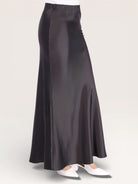 silk muse skirt - black - Losyana.Shop