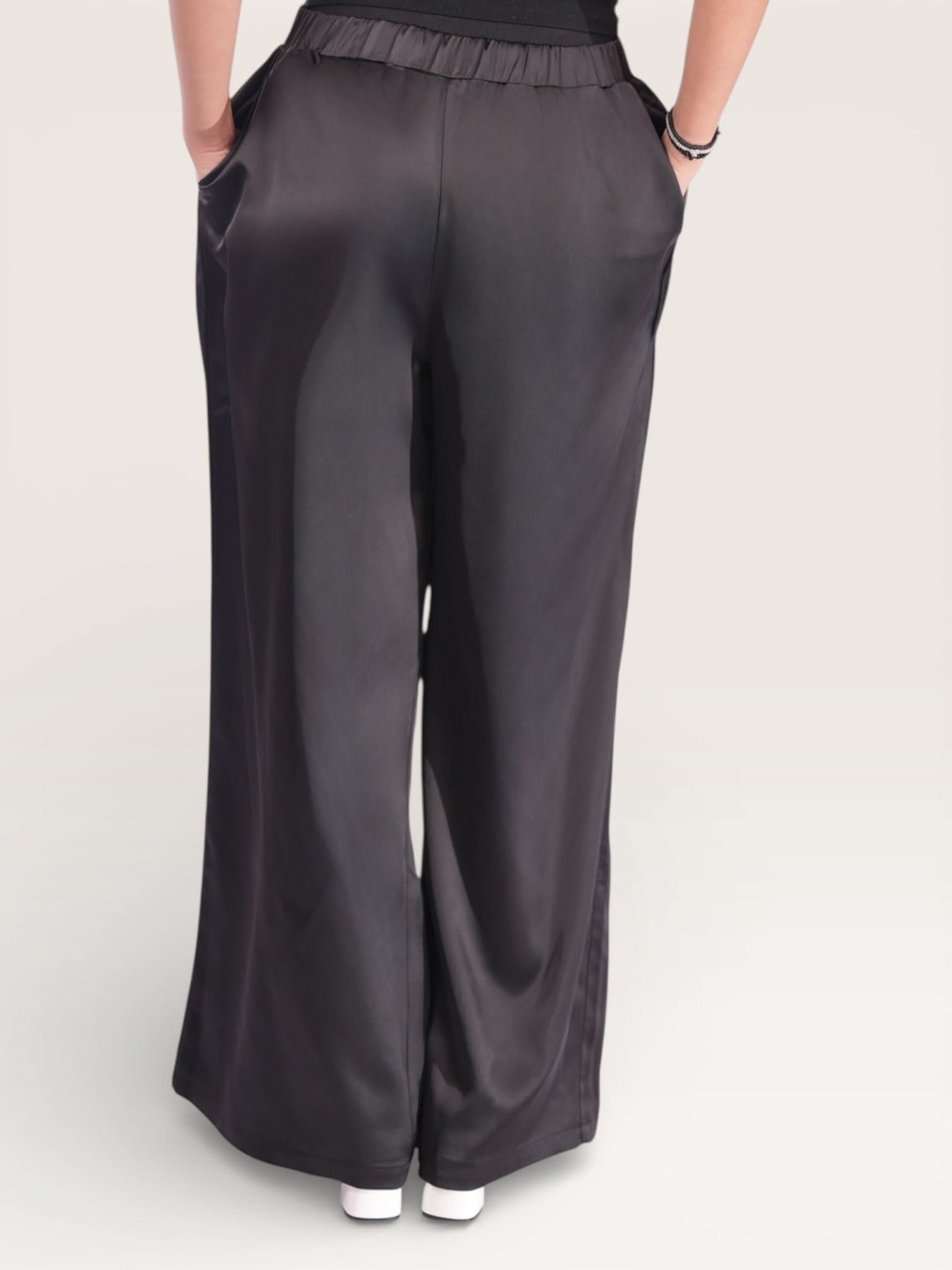 silk muse pants - black - Losyana.Shop