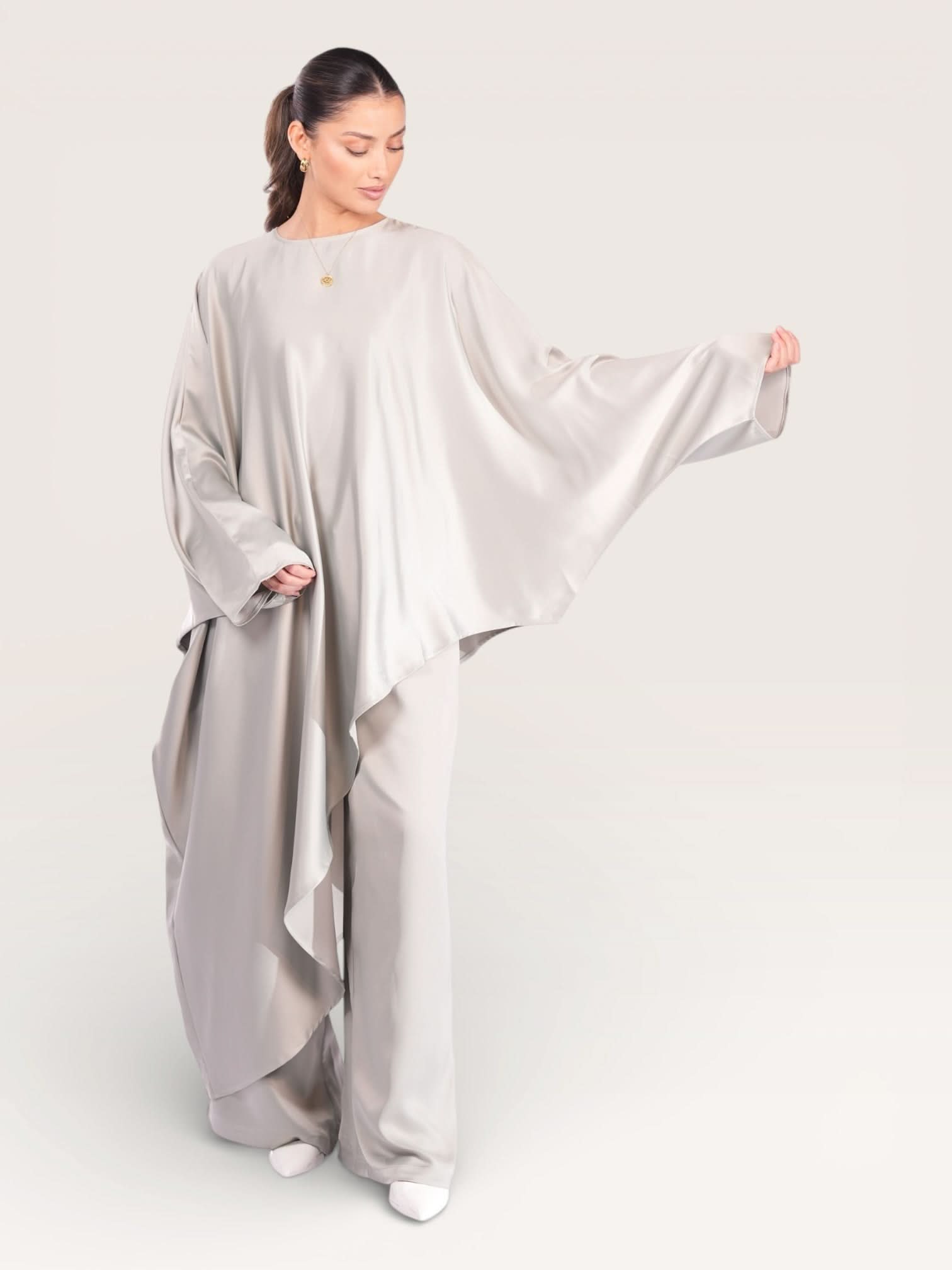 silk muse long version - pistachio - Losyana.Shop