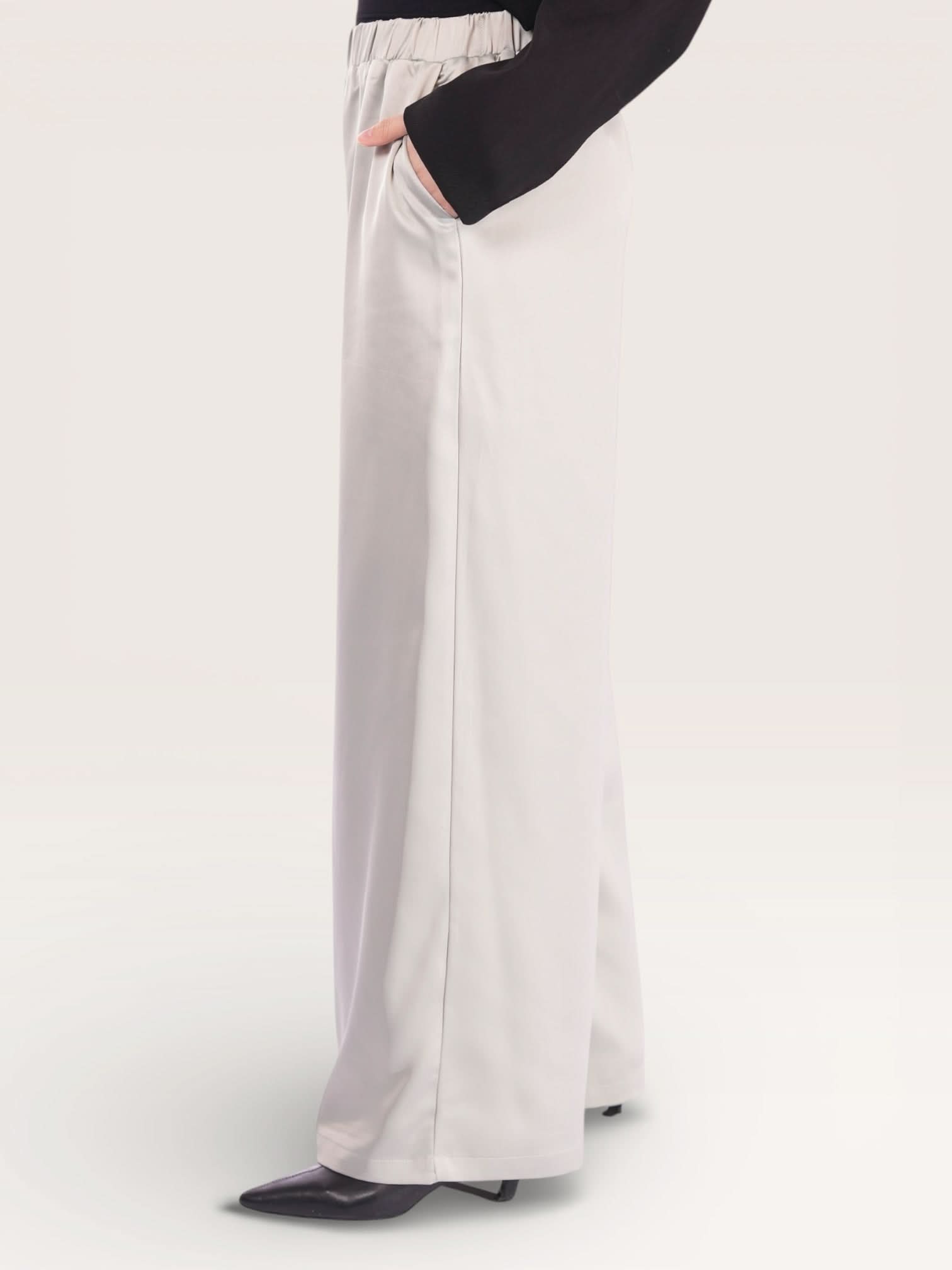 silk muse pants - pistachio - Losyana.Shop