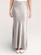 silk muse skirt - pistachio - Losyana.Shop