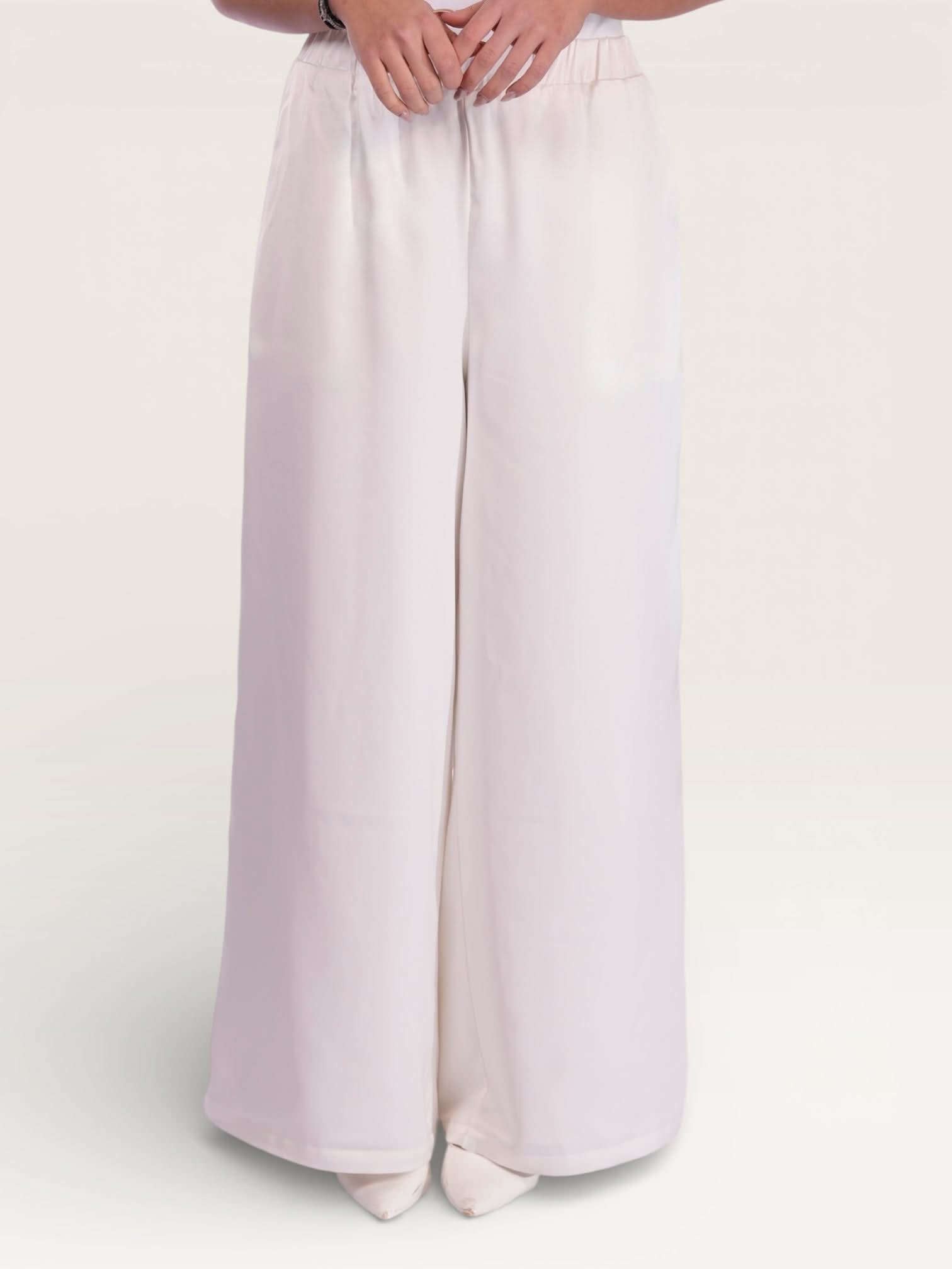 silk muse pants - white - Losyana.Shop