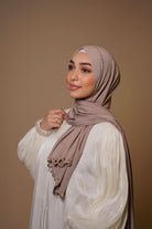 LSY Diamond Premium Jersey - dark taupe - Losyana.Shop