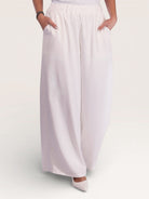 silk muse pants - white - Losyana.Shop