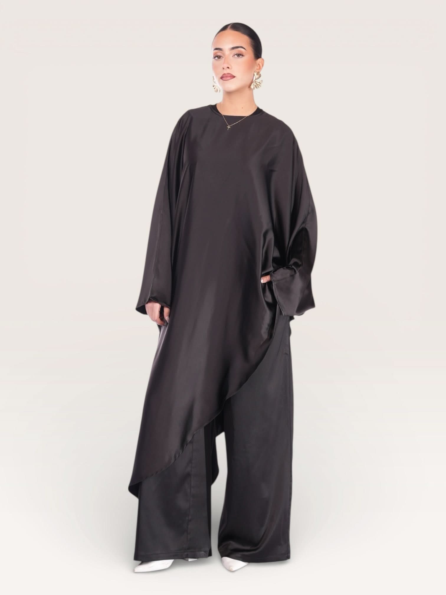 silk muse long version - black - Losyana.Shop