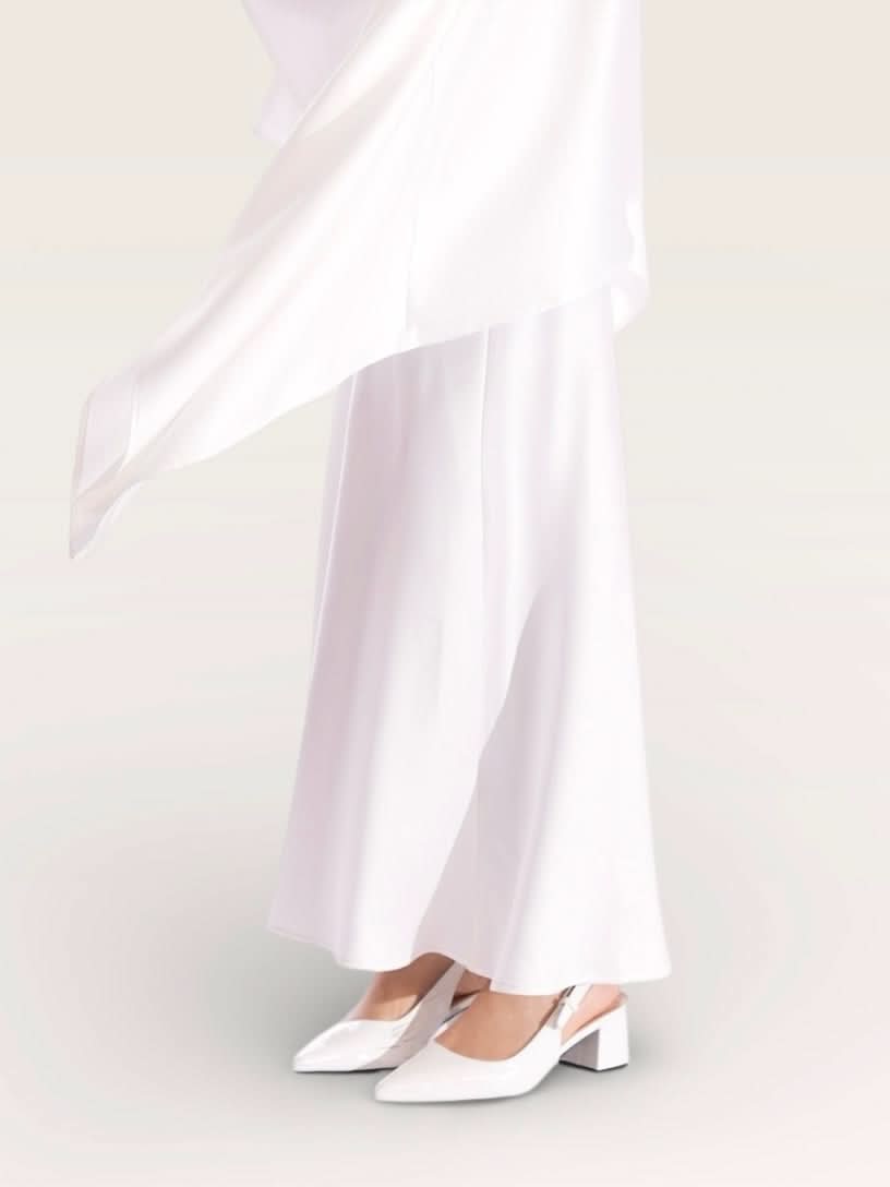 silk muse skirt - white - Losyana.Shop