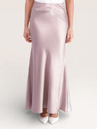 silk muse skirt - almond - Losyana.Shop